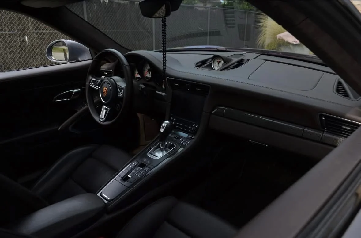 Gereinigd interieur van de Porsche Turbo S